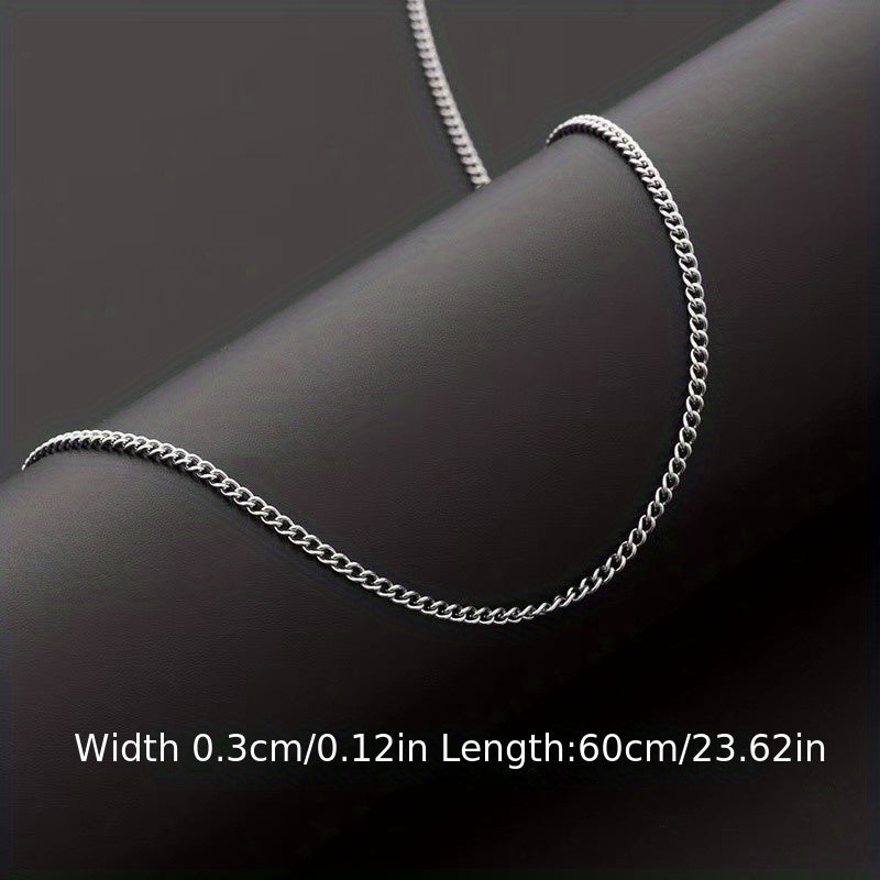 Titanium Steel Non-fading Diy Single Chain Accessories 3mm Stainless Steel Non-fading